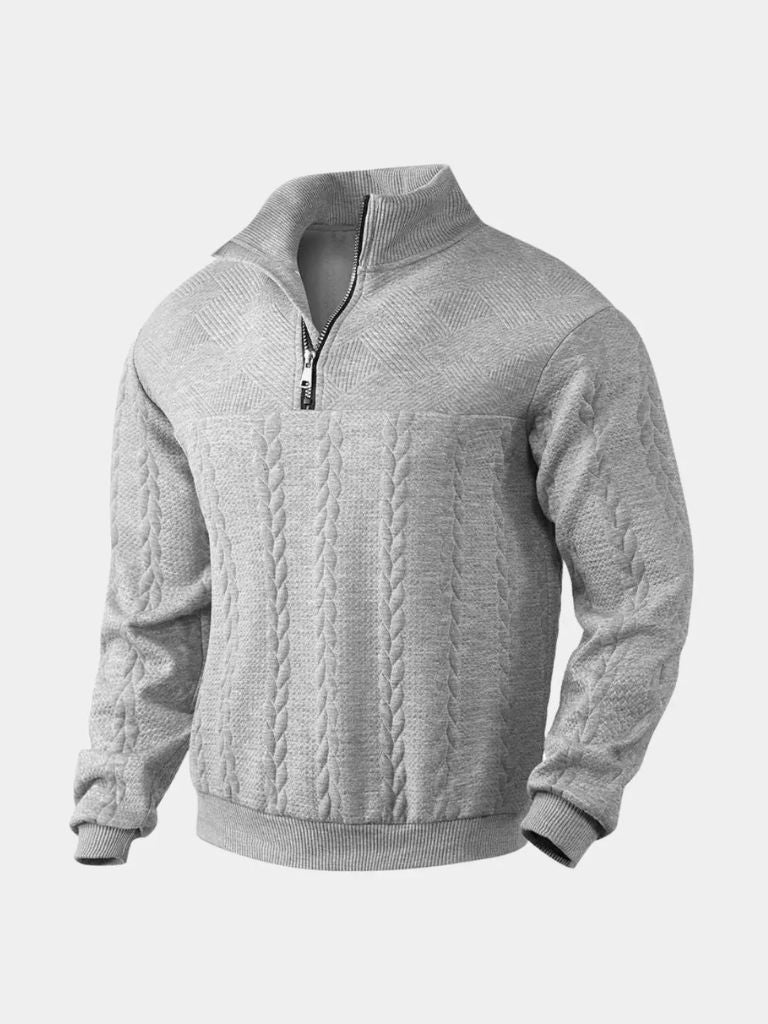 Soft Knit Quarter Zip Pullover Sweater