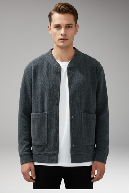 Men's Corduroy Button Jacket With Pockets