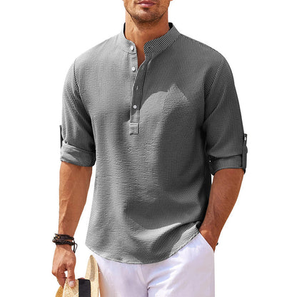 Image of Ezekiel | Men's Roll-Up Sleeve Henley Shirt