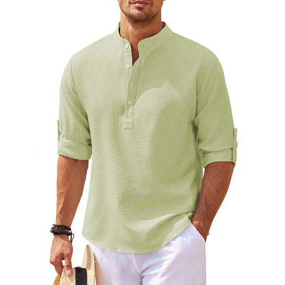 Image of Ezekiel | Men's Roll-Up Sleeve Henley Shirt