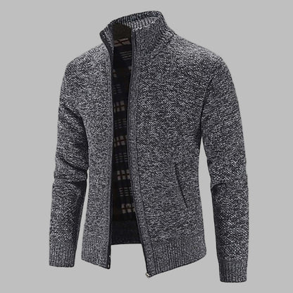 Men's Zipper Knit Sweater