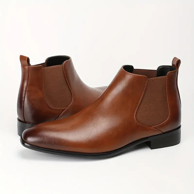 Stylish Ankle Leather Boots