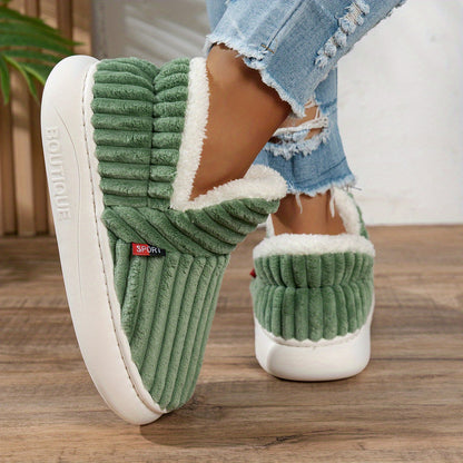 Women's Fleece Slippers Non-Slip Sole