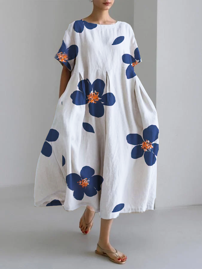 Bright Floral Maxi Dress for Women