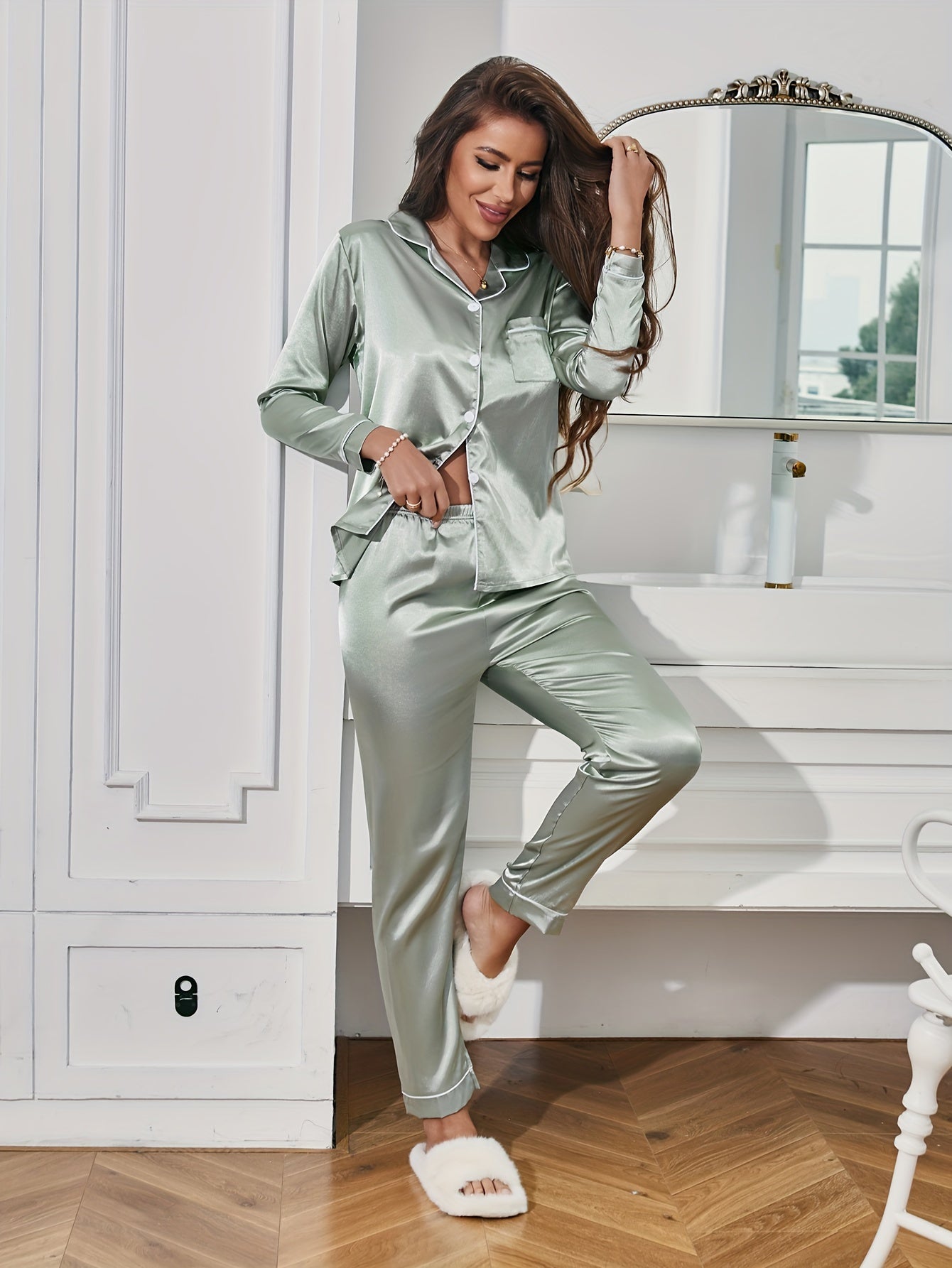 Soft Silk Pajama Set - Relaxing Nightwear