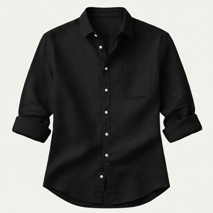 Men's Cotton Linen Summer Shirt Lightweight