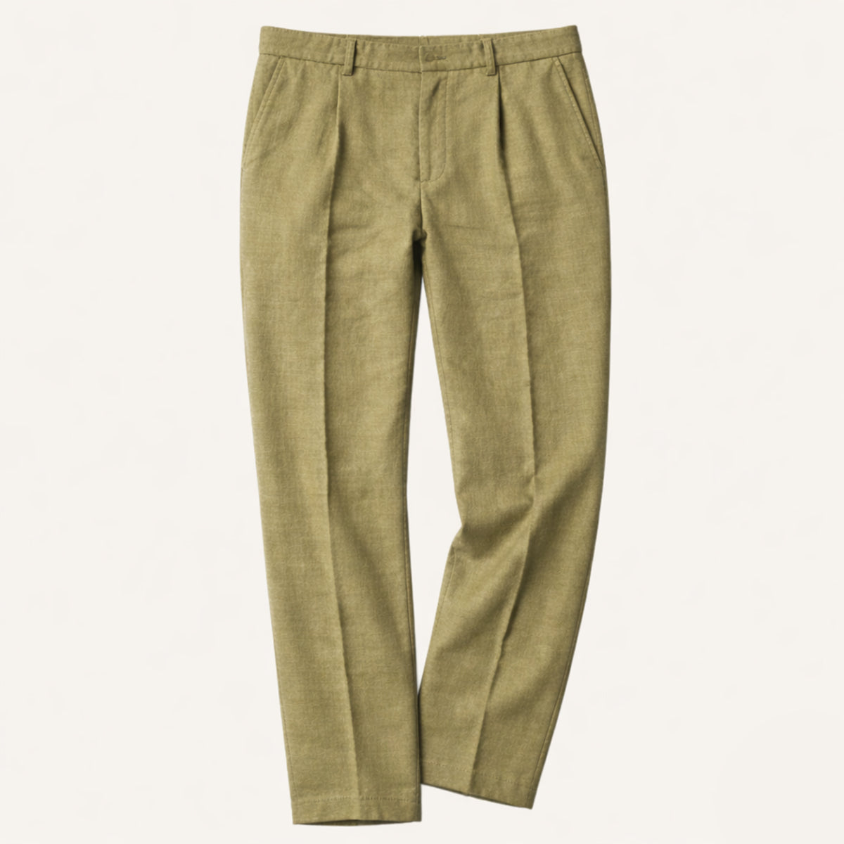 Men's Linen Pants Loose Fit Lightweight Beige