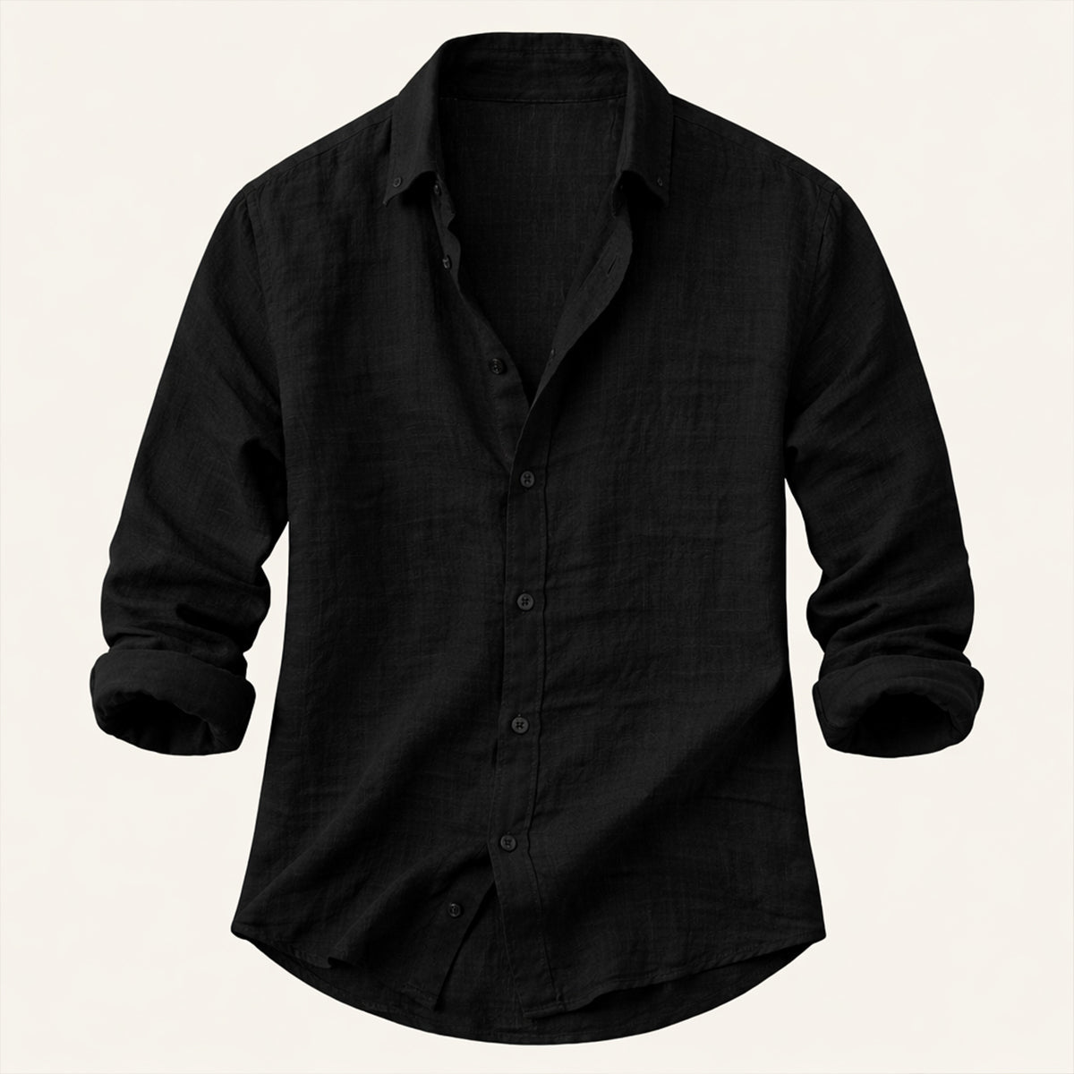 Men's Cotton Linen Button Up Beach Shirt