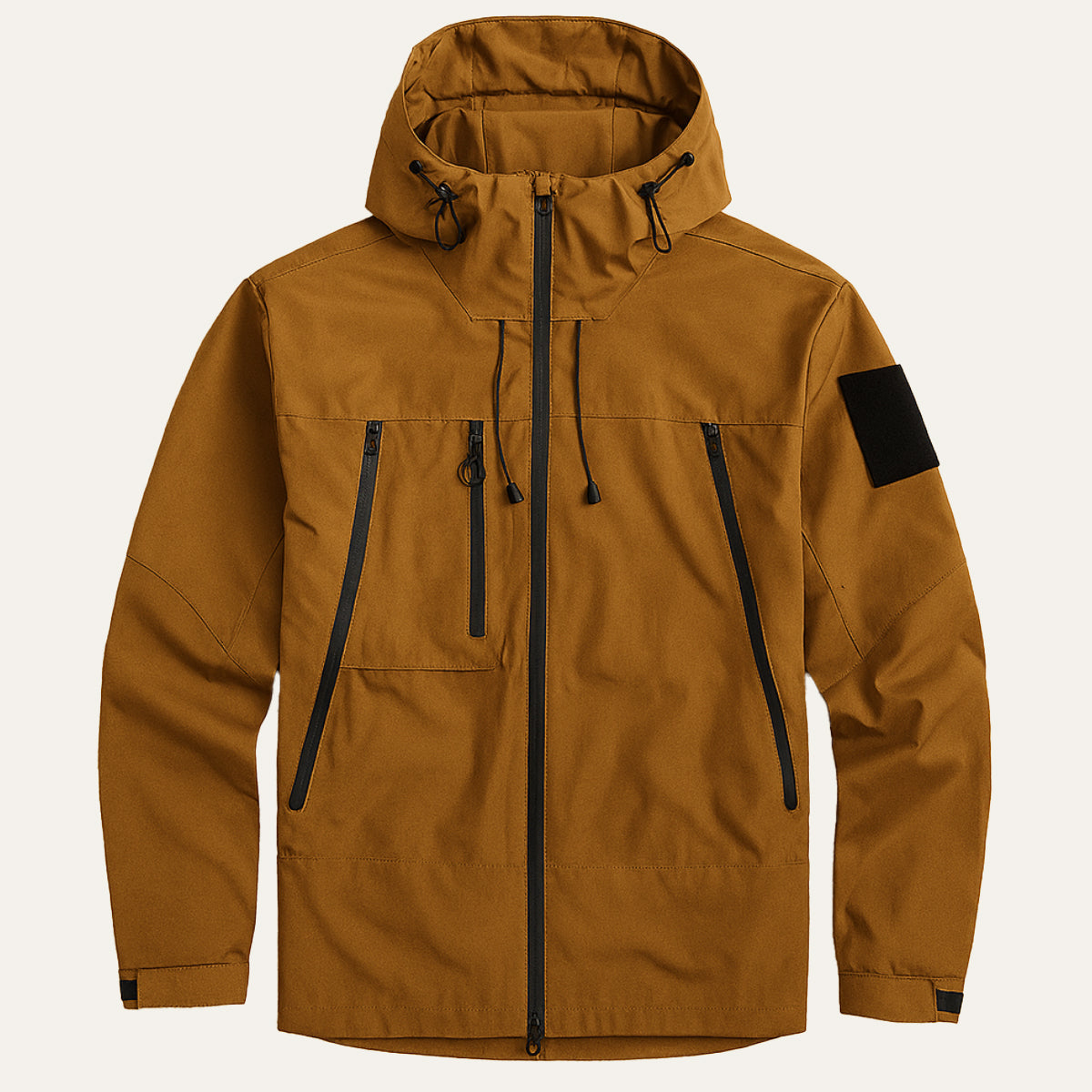 Men's Waterproof Windbreaker Hooded Jacket Lightweight