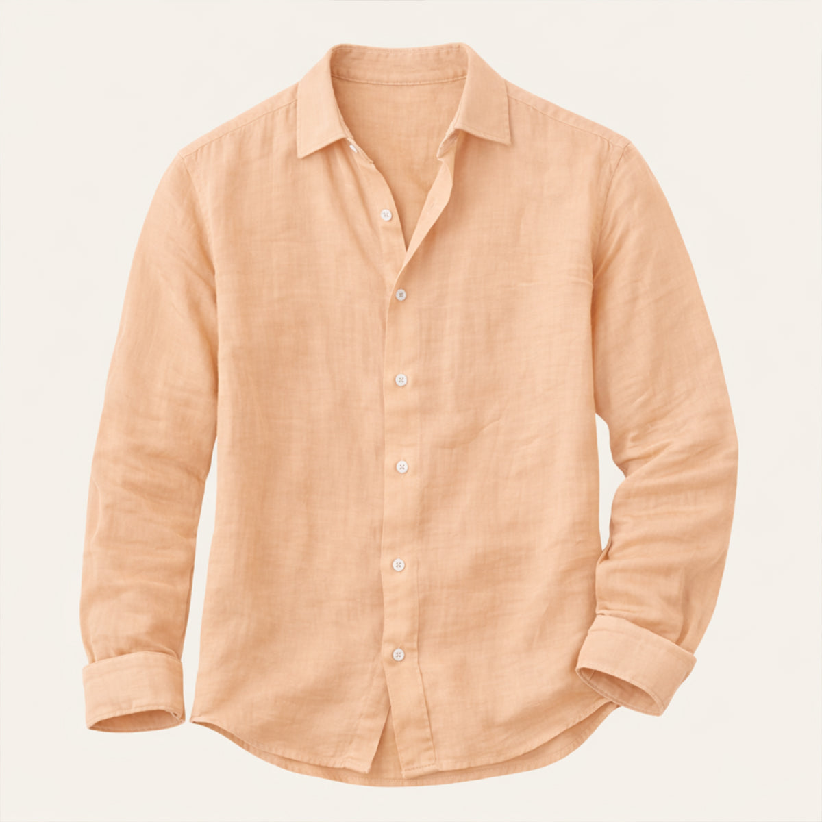 Men's Cotton Linen Shirt Relaxed Fit Casual