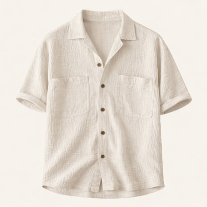 Men's Relaxed Fit Linen Blend Shirt
