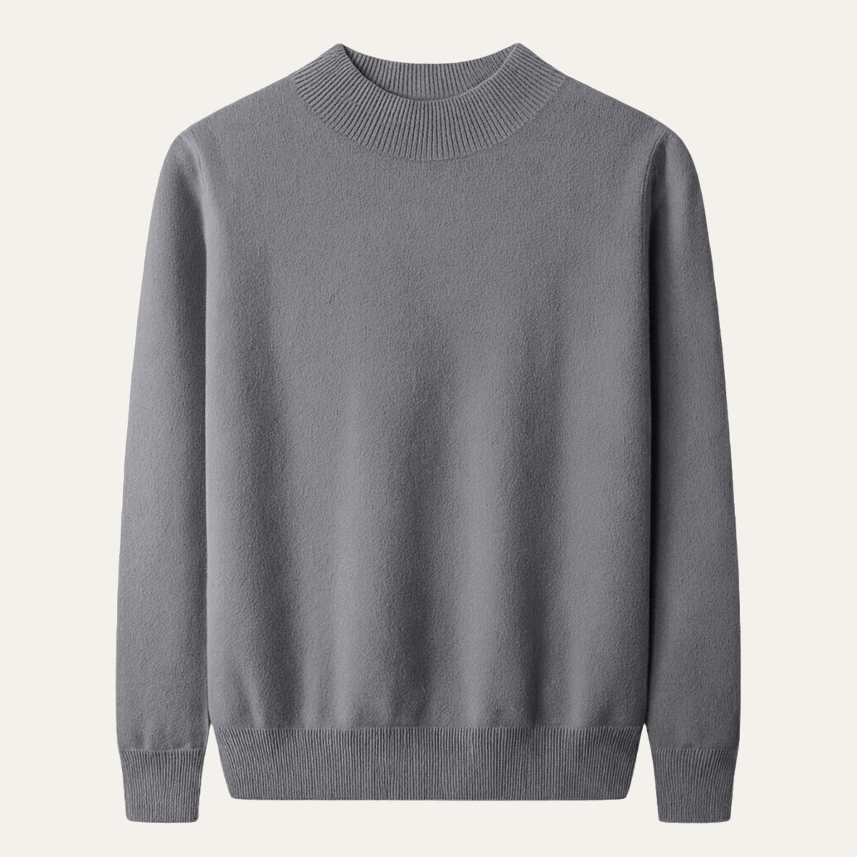 Men's Mock Neck Knit Sweater