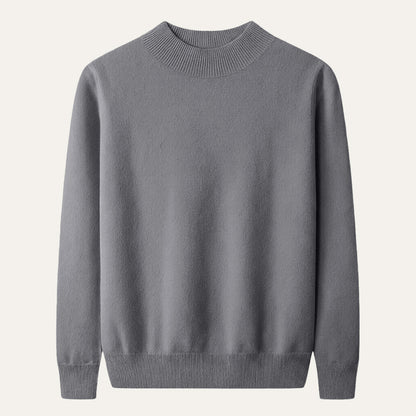 Men's Mock Neck Knit Sweater