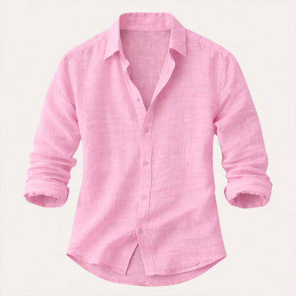 Men's Cotton Linen Beach Shirt