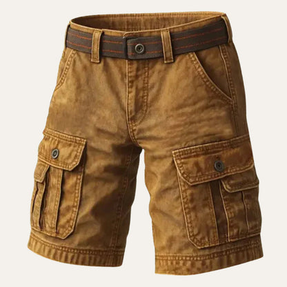 Brixton Men's Cargo Shorts Vintage Style Cotton - VibreMode