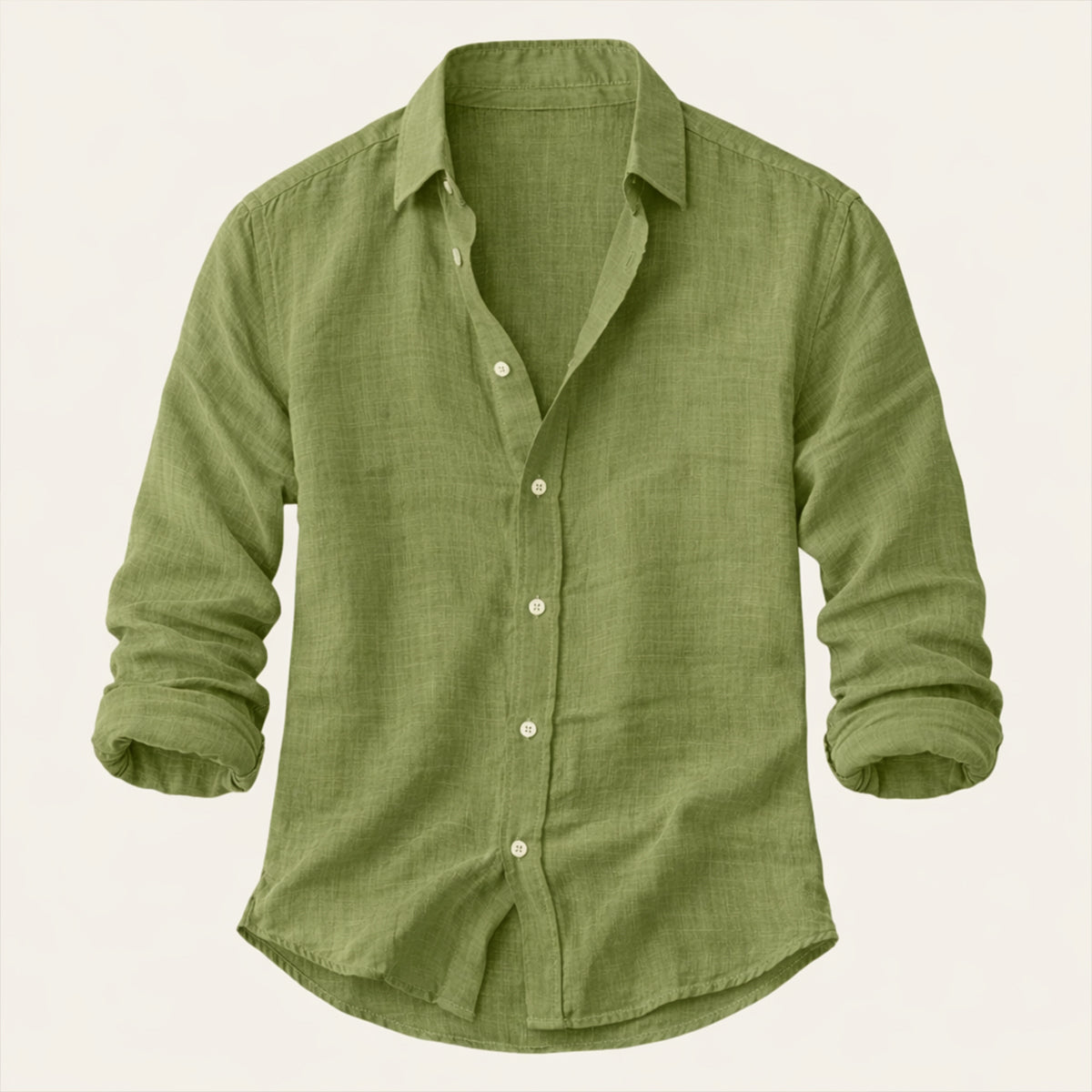Men's Cotton Linen Beach Shirt Lightweight