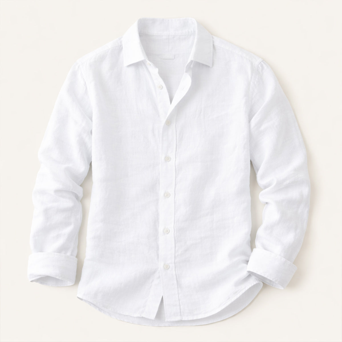 Men's Cotton Linen Shirt Breathable Relaxed Fit