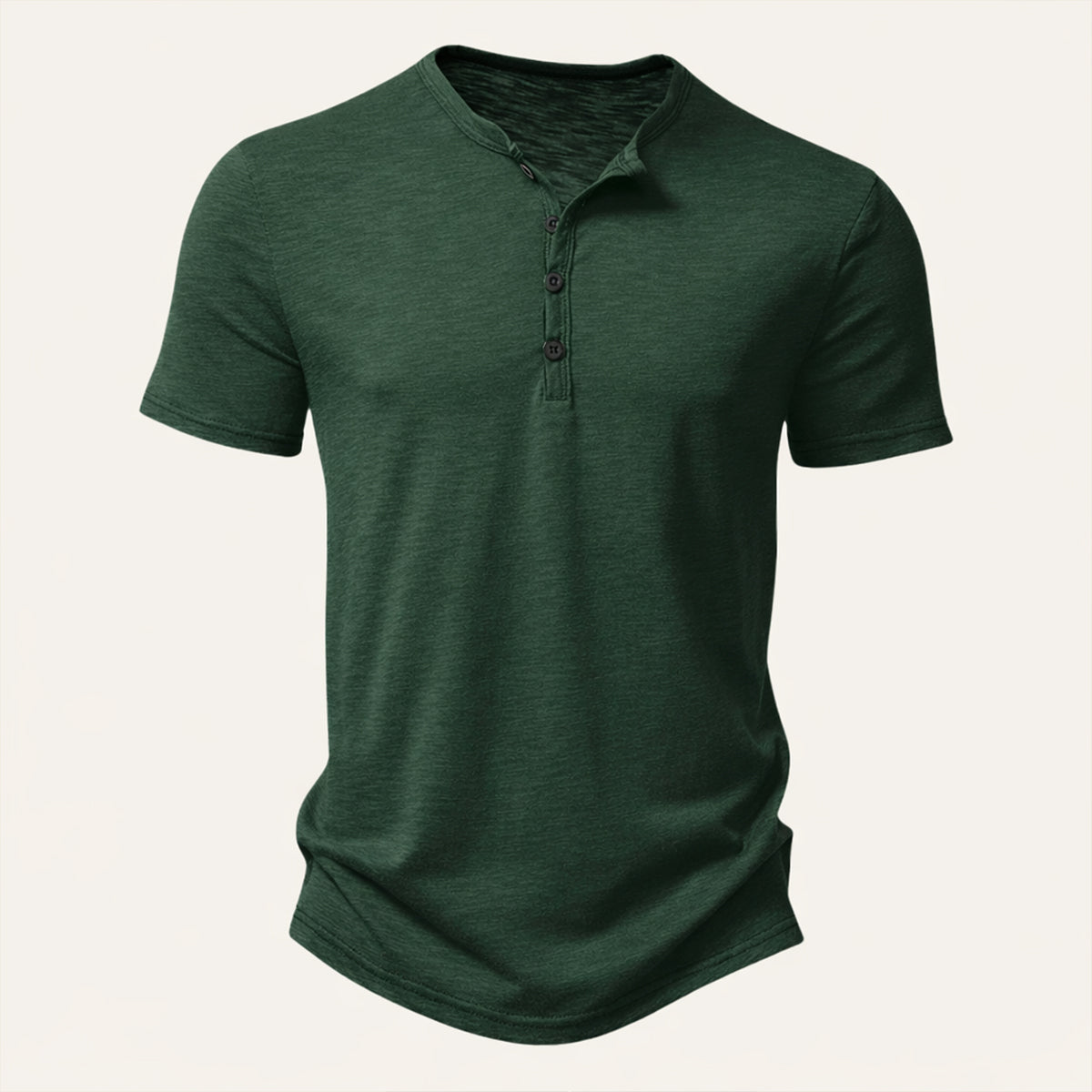 Men's Casual Henley T Shirt Summer Cotton