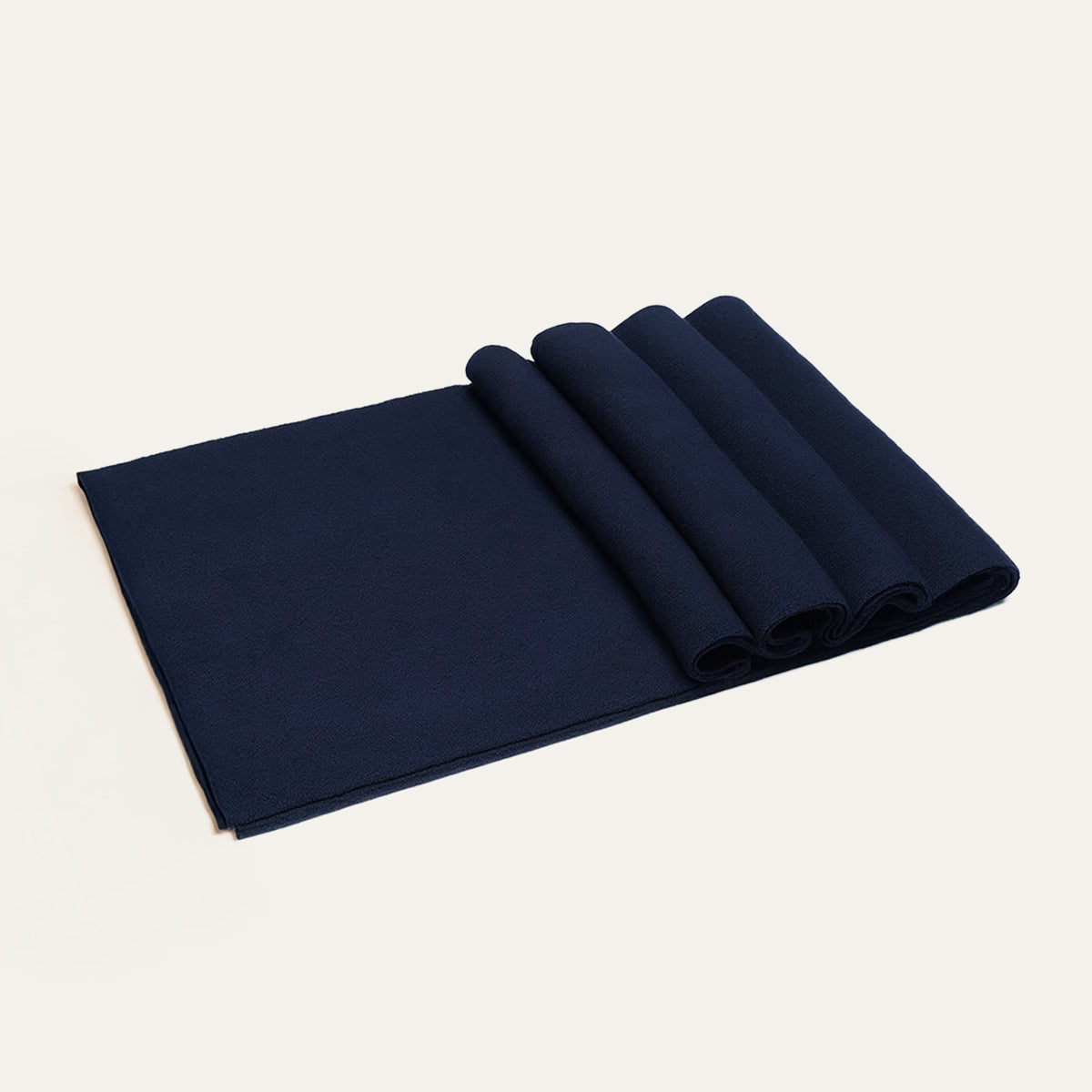 Men's Cashmere Merino Scarf Navy Blue - VibreMode