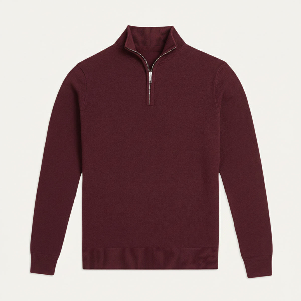 Men's Quarter Zip Sweater Smart Casual