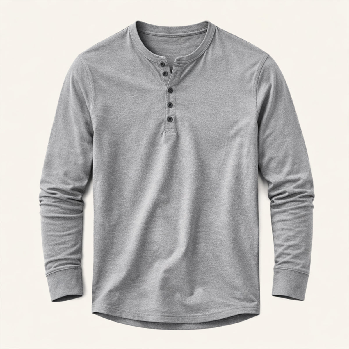Mens Cotton Blend Henley Shirt Breathable
