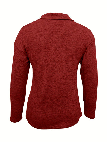 Relaxed Fit Crew Neck Long Sleeve Shirt