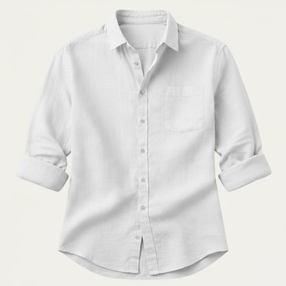 Men's Cotton Linen Summer Shirt Lightweight
