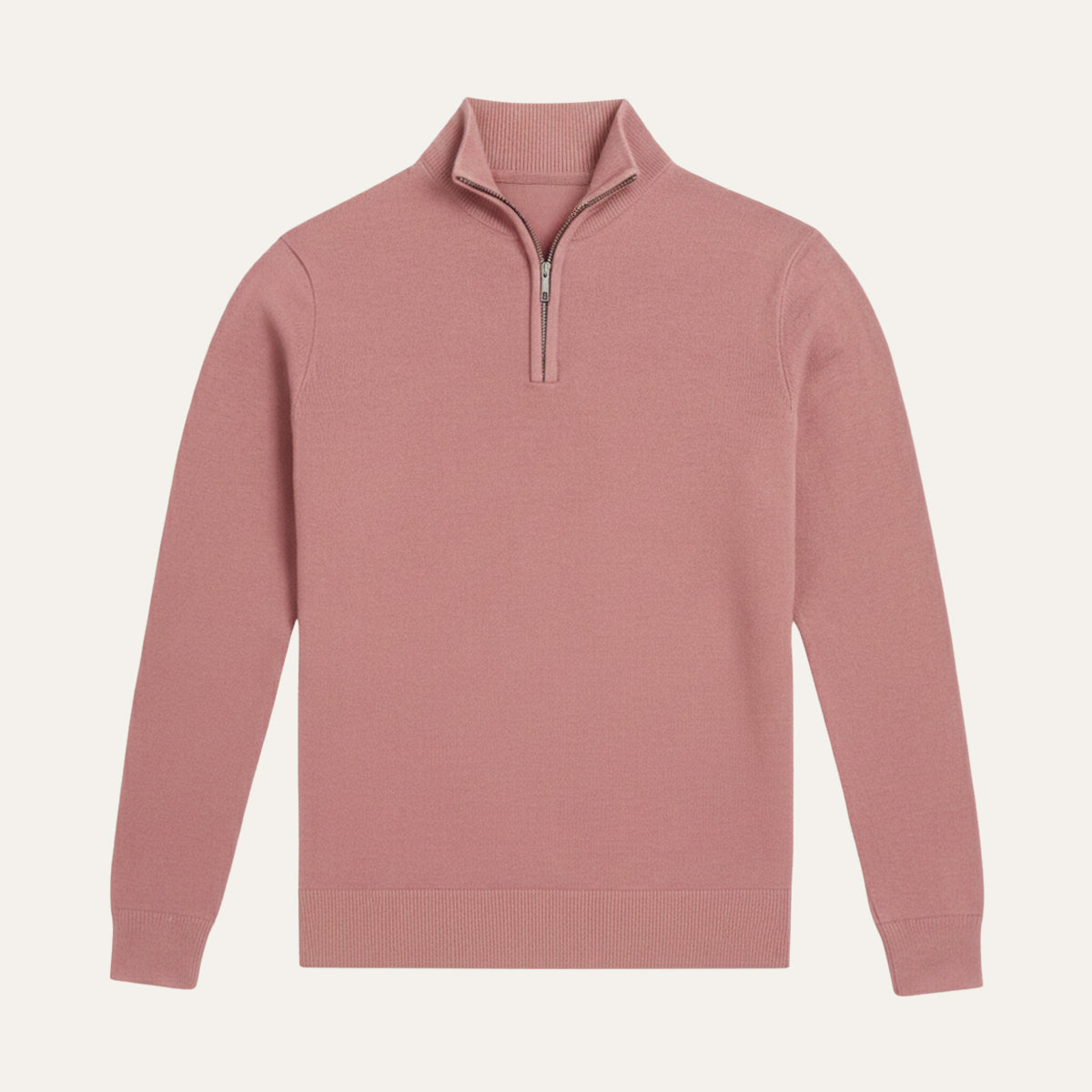 Men's Quarter Zip Sweater Smart Casual