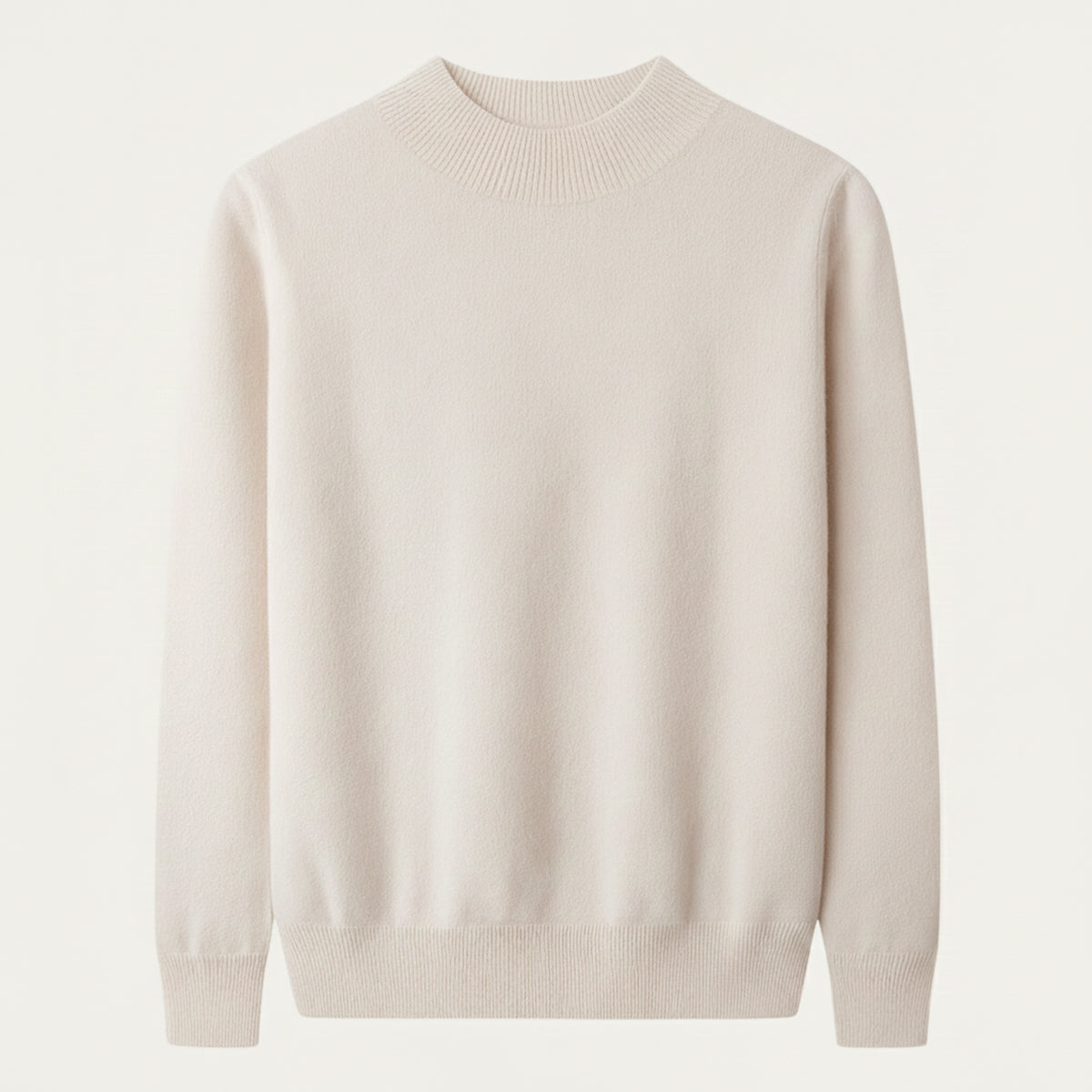 Men's Mock Neck Knit Sweater