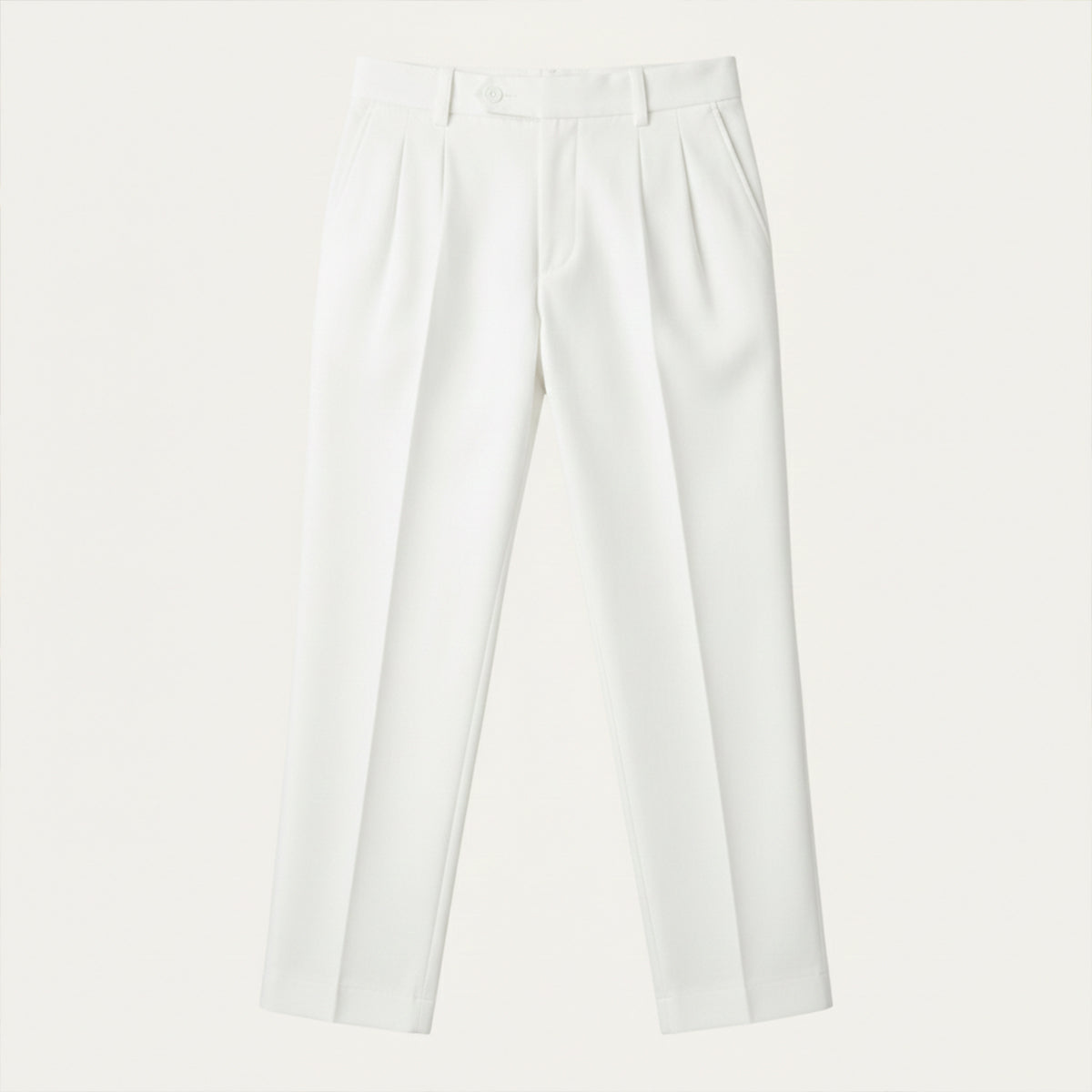 Men's Linen Summer Pants Loose Fit Breathable Beige