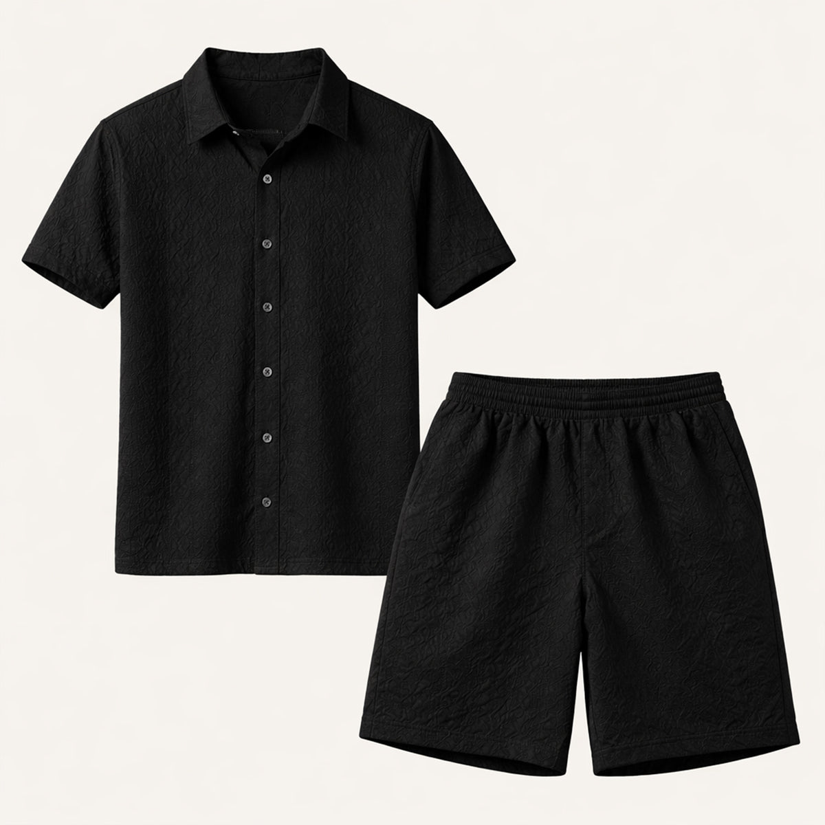 Men's Lightweight Summer Shirt And Shorts Set