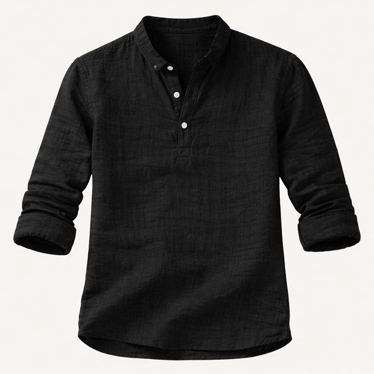Men's Linen Casual Shirt Breathable Beige