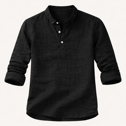Men's Linen Casual Shirt Breathable Beige