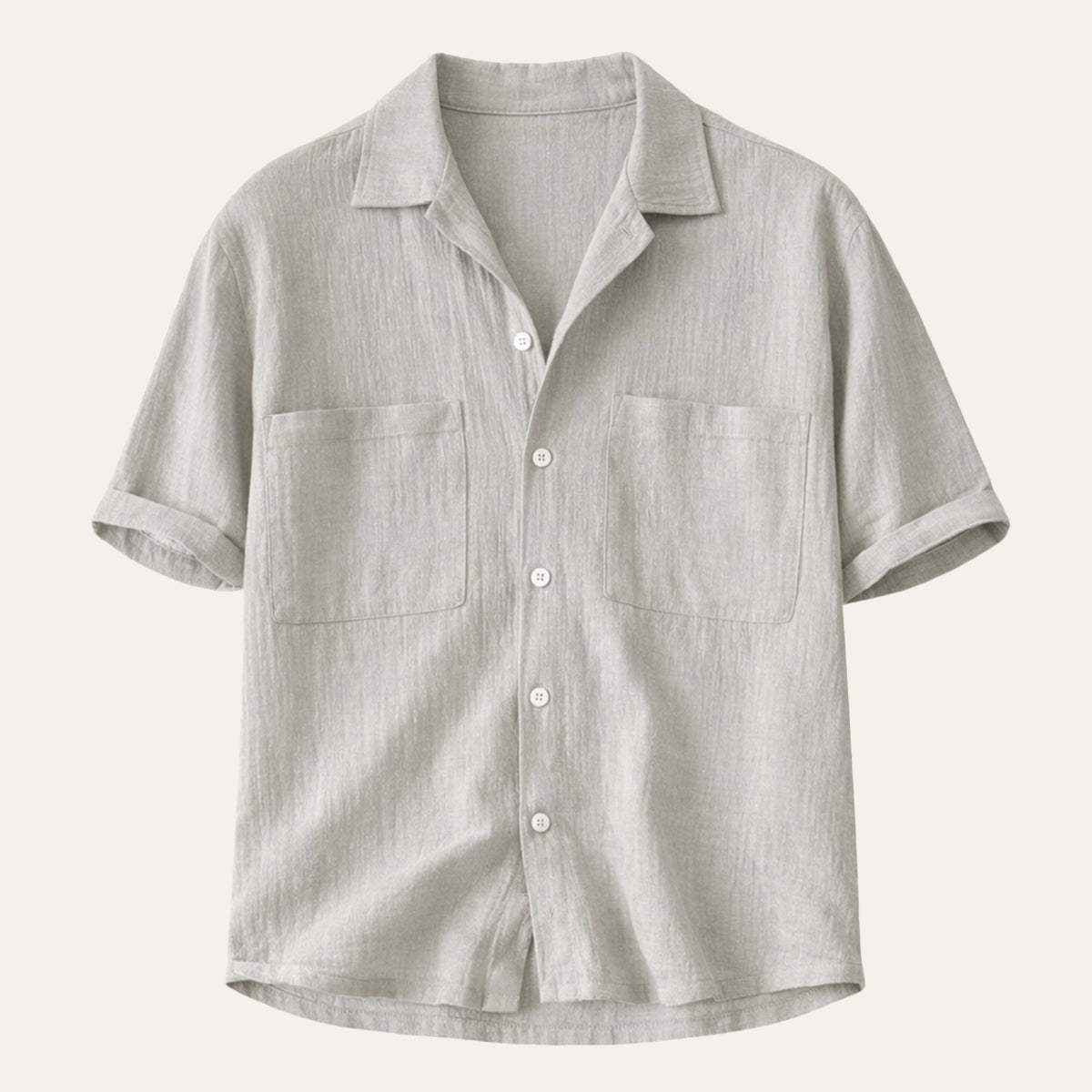 Men's Relaxed Fit Linen Blend Shirt