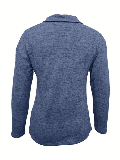 Relaxed Fit Crew Neck Long Sleeve Shirt