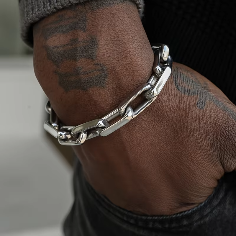 Titan Men's Stainless Steel Chain Bracelet - VibreMode