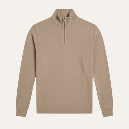 Men's Quarter Zip Sweater Smart Casual