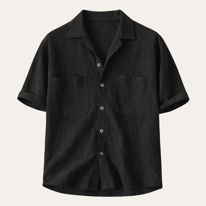Men's Relaxed Fit Linen Blend Shirt
