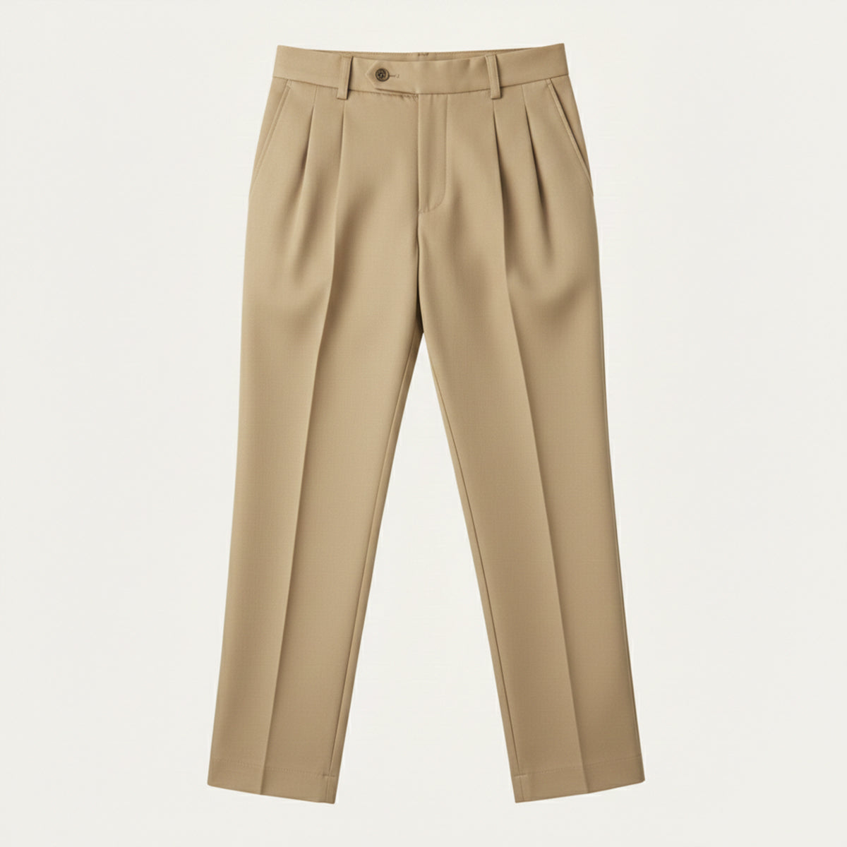 Men's Linen Summer Pants Loose Fit Breathable Beige