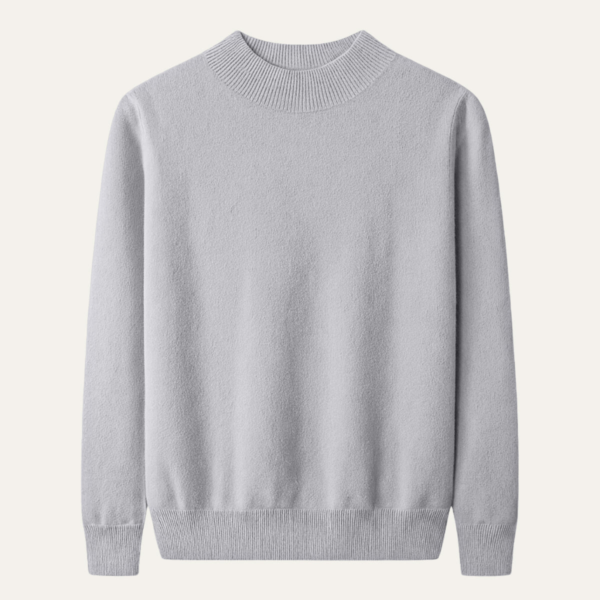 Men's Mock Neck Knit Sweater