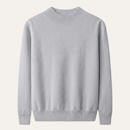 Men's Mock Neck Knit Sweater