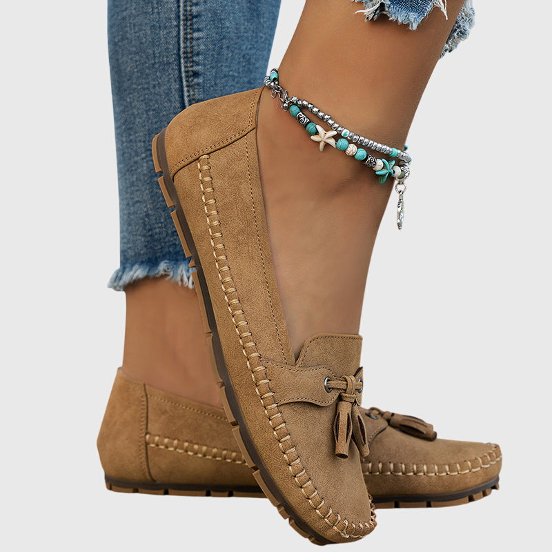 Cozy Slip On Leather Loafers