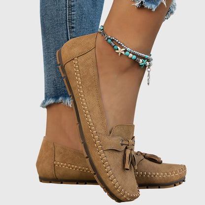 Cozy Slip On Leather Loafers