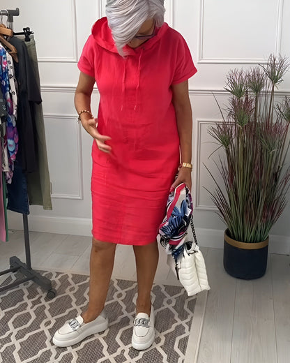 Women's Midi Hooded Casual Dress