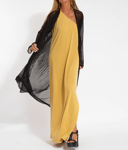 Chic Off Shoulder Floor Length Evening Dress
