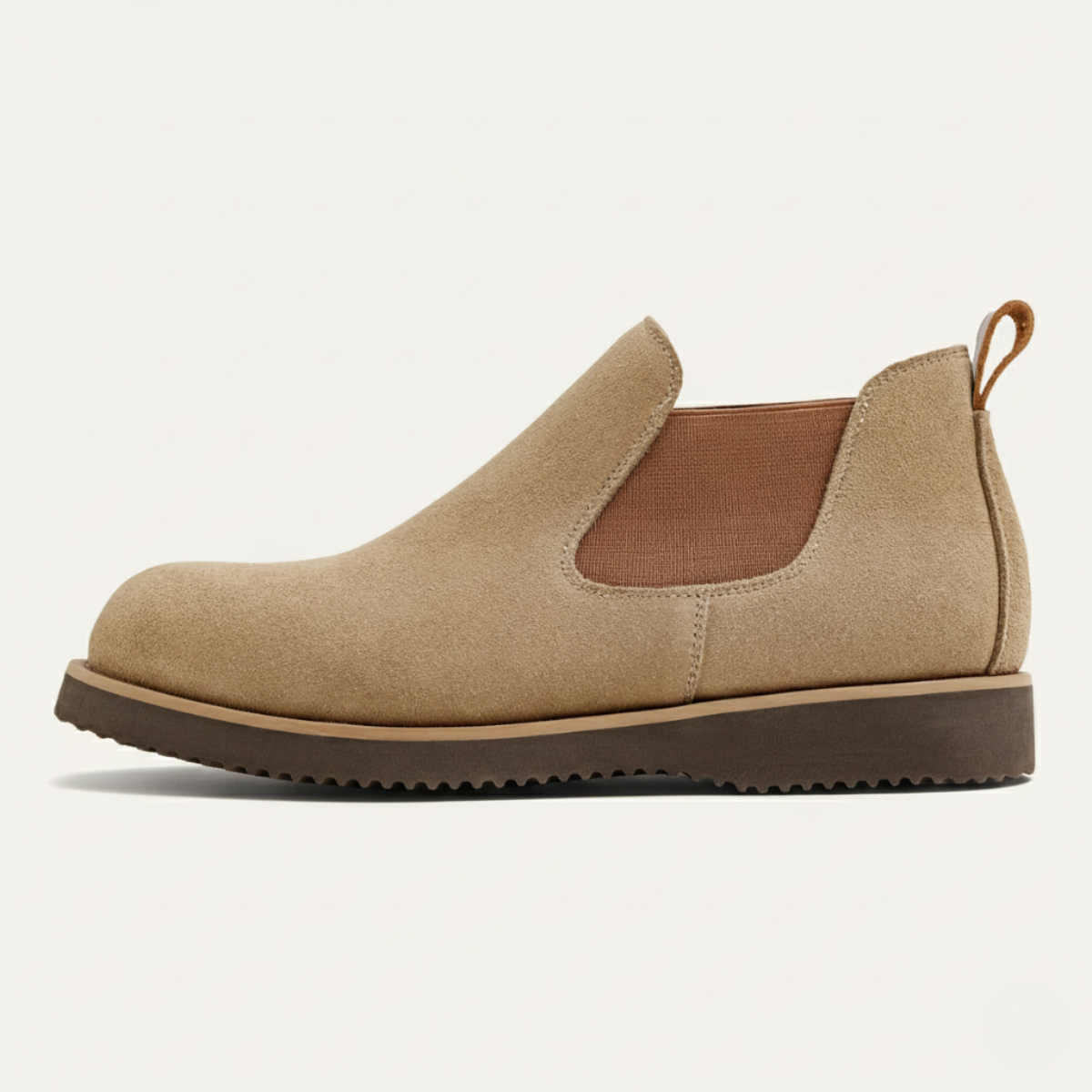 Men's Suede Chelsea Boots Brown