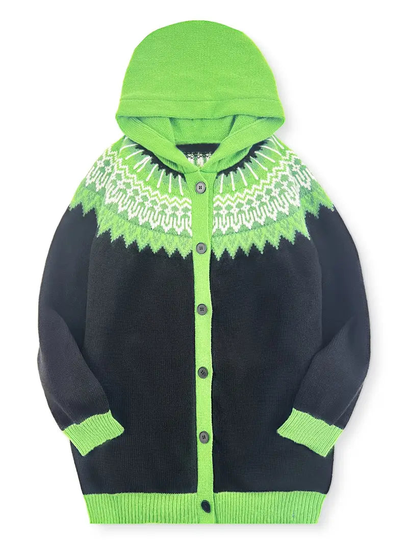 Relaxed Fit Hoodie Sweater Cardigan