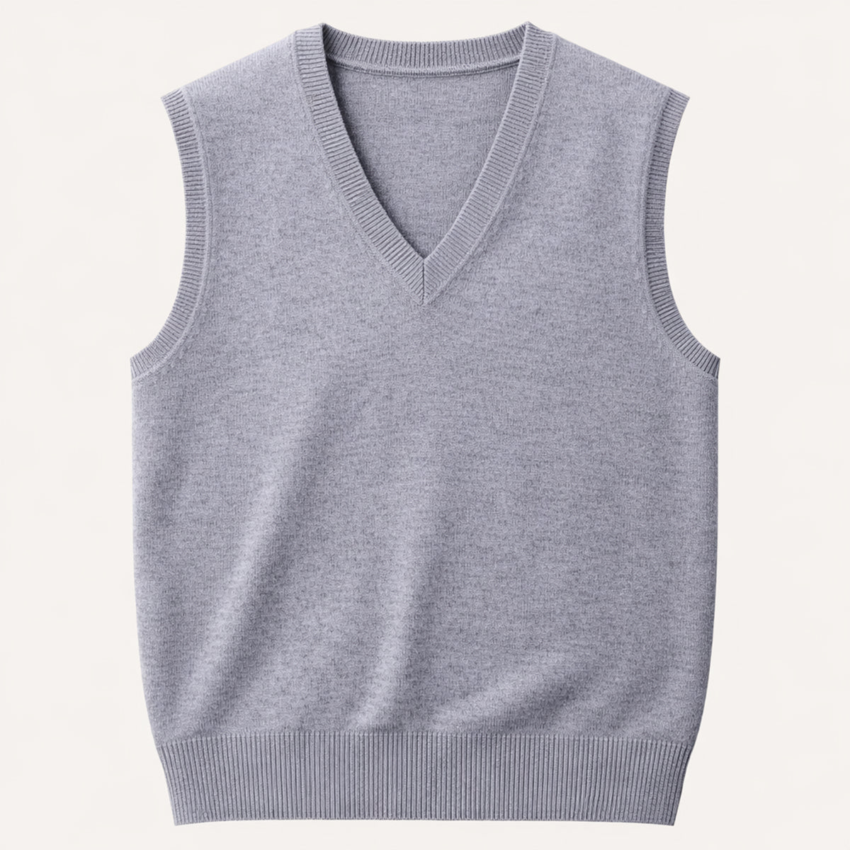 Men's V Neck Sleeveless Knit Vest