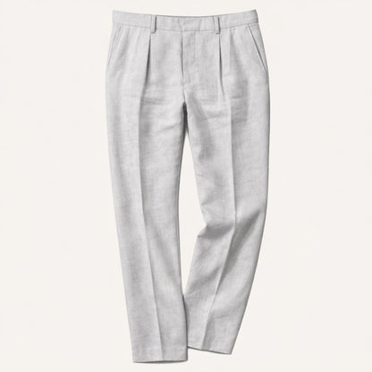 Men's Linen Pants Loose Fit Lightweight Beige