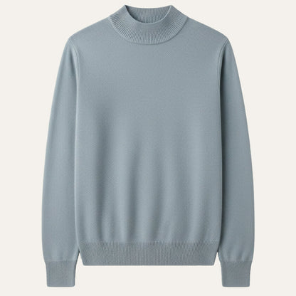 Men's Mock Neck Knit Sweater